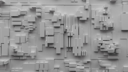 3D futuristic abstract industrial background