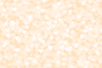 ハートのパターン　オレンジイエローイメージ