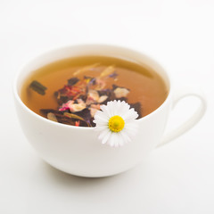 Natural camomile tea