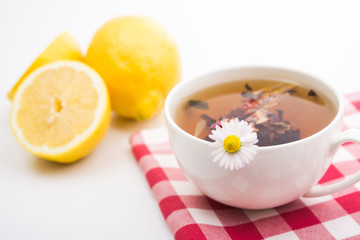 Natural camomile tea