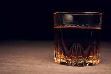 Glass of scotch whiskey