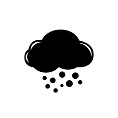Cloud with snow icon