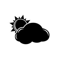 Sun cloud icon