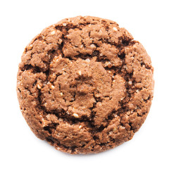 Close up of chocolate cookie
