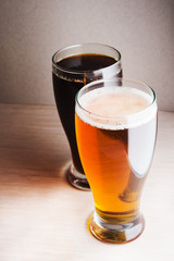 Two beer mugs