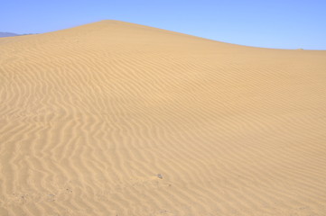 Fototapeta na wymiar Ripples in the sand in a desert 