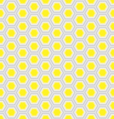yellow and silver honeycomb background