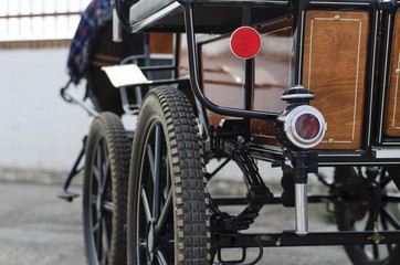 Fototapeta premium Detailed view of antique carriage