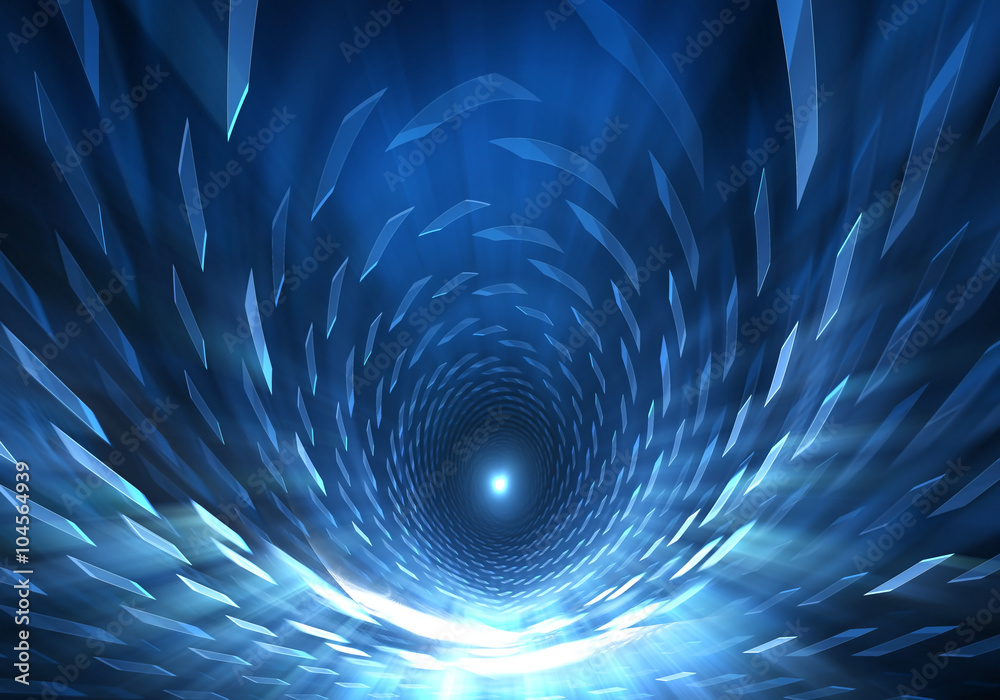 Canvas Prints wormhole, funnel-shaped tunnel that can connect one universe with another