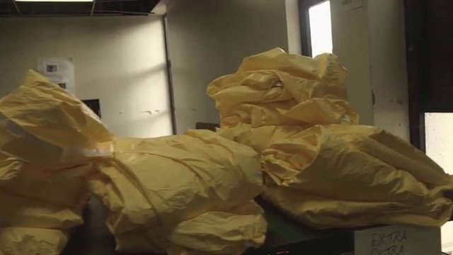 CDC officials are trained in how to cope with an ebola virus outbreak in Africa.