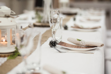 Beautifully decorated table