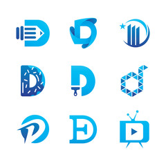 Letter D Logo Set