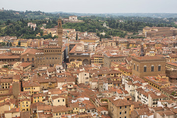 Fototapeta premium Elevated view of Florence
