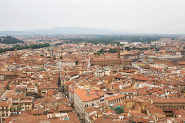 Fototapeta na wymiar Elevated view of Florence