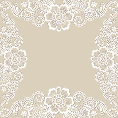 Flower vector ornament corner