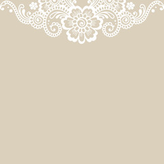 Flower vector ornament corner