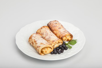 sweet russian pancak roll