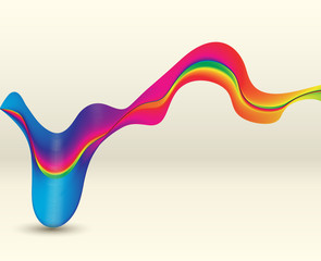 Abstract background colorful waves