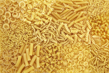 Dried Pasta Abstract Background