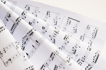 Musiknoten als Hintergrund