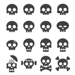  skull icon set