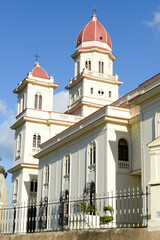 Fototapeta na wymiar El Cobre very famous church 13km from Santiago de Cuba