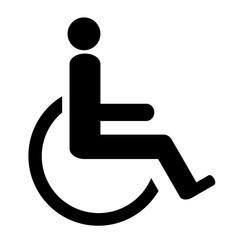 Handicapped vctor icon.