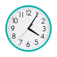 Five minutes past four