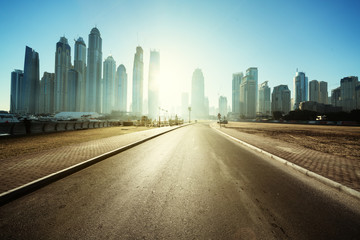 weg in Dubai, Verenigde Arabische Emiraten