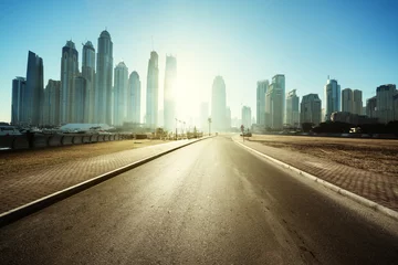 Foto auf Acrylglas Mittlerer Osten Straße in Dubai, Vereinigte Arabische Emirate