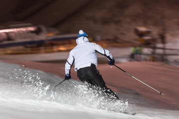 Naklejka premium floodlight ski in winterberg germany