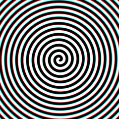 3d effect hypnosis spiral
