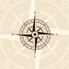 Brown wind rose