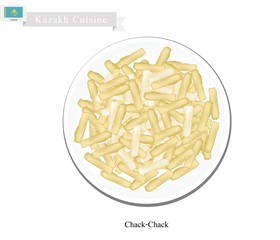 Chak Chak or Kazakh Fried Honey Cake