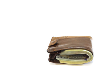 Wallet with money