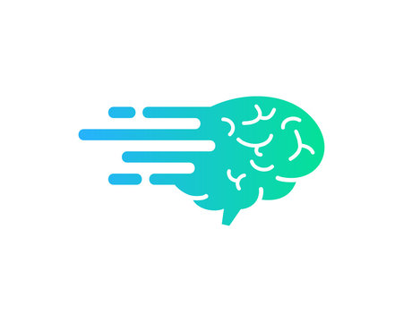 Brain Motion Logo Design Template