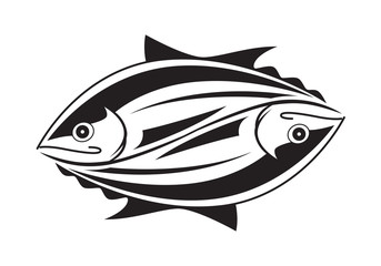 graphic tuna fish, vecter
