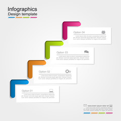 Infographic report template. Vector illustration.