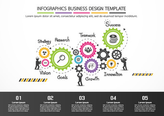 Infographics business design template
