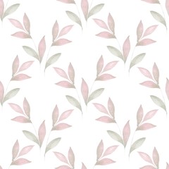  Delicate floral set. Seamless pattern 41