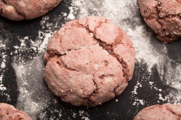 Tasty baked chocolate cookies