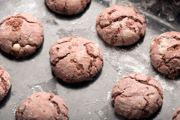 Tasty baked chocolate cookies