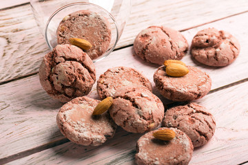 Tasty baked chocolate cookies