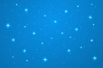 Naklejka na ściany i meble Blue night horizontal background. Abstract vector template