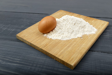 flour and eggs - dough ingredients