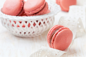 several pink macaroon  (light)
