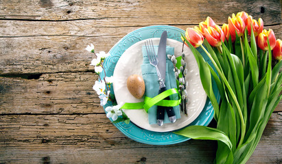 Fototapeta premium Ostern Tischdekoration 