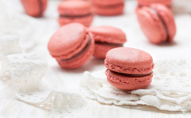 several pink macaroon  (light)