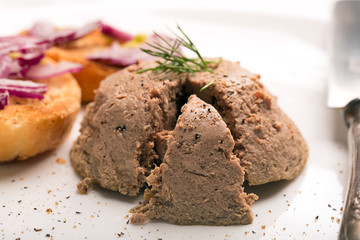 Cow liver pate with spices