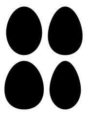 Easter egg vector symbol , icon  design. Spring illustration isolated on white background.